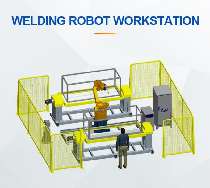 Hwashi Kondisi Baru Baterai Energy Storage Cabinet Otomatis Pengelasan Dan Penggilingan Stasiun Robot Case 2