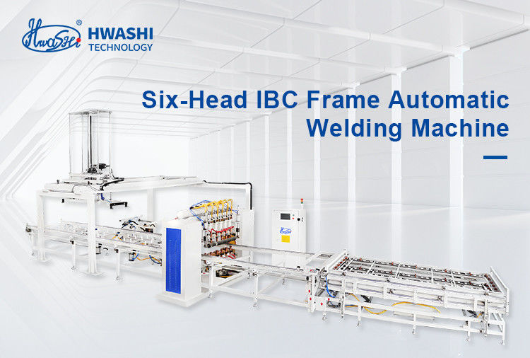 Otomatis IBC Grid Mesin Pengelasan untuk IBC tote Cage Frame Produksi Line