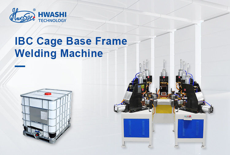 HWASHI IBC Cage Frame Line Produksi IBC Cage Base Frame Mesin Pengelasan