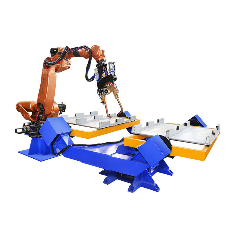 Heavy Duty Spot Welding Robot Tipe C Tipe X Pistol Pengelasan Untuk Storage Shelf Corner
