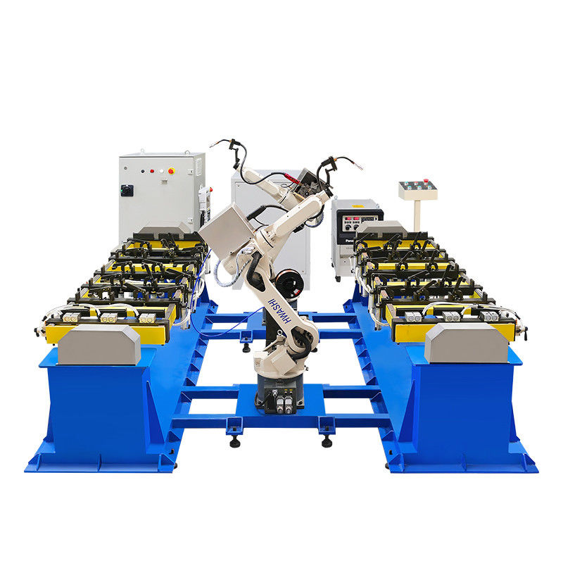 1.4m Enam Poros Robot Mig Mesin Pengelasan Robot Pengelasan Industri Untuk Pengelasan Beam Bracket
