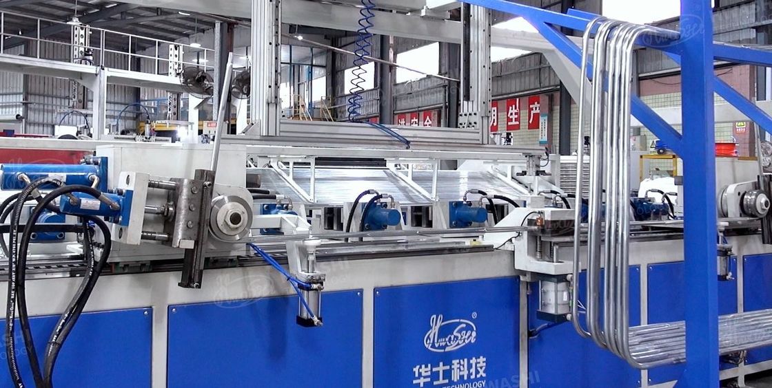 Full Otomatis Pipe Tube Membentuk Bending Shrinking Machine Untuk IBC Frame Palet Tube
