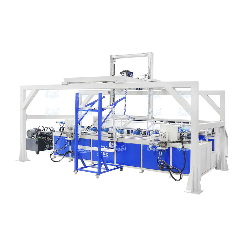 Full Otomatis Pipe Tube Membentuk Bending Shrinking Machine Untuk IBC Frame Palet Tube