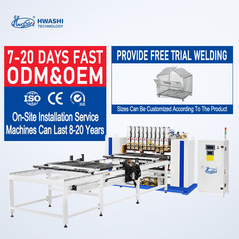 Mesin Pengelasan Wire Mesh Jenis Cantilever Dengan Feeder Lapisan Ganda 3000mm Panjang Pengelasan Efektif