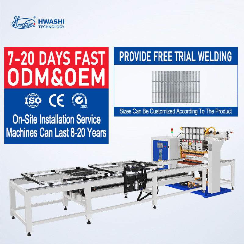 Mesin Pengelasan Wire Mesh Jenis Cantilever Dengan Feeder Lapisan Ganda 3000mm Panjang Pengelasan Efektif