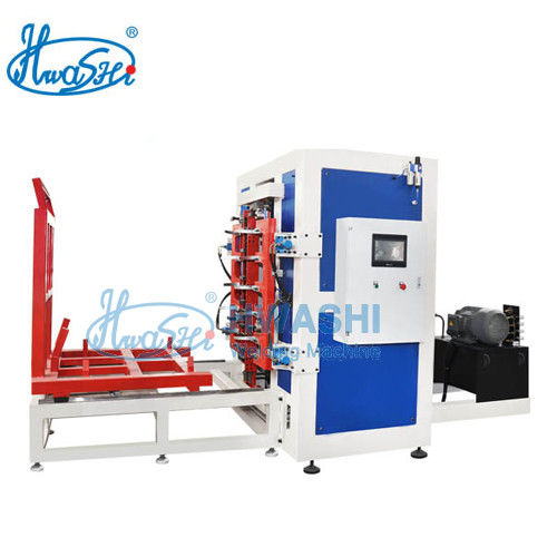 Pabrik Hwashi IBC Grid, IBC Cage Frame Line Produksi, IBC Cage Frame Locking Machine