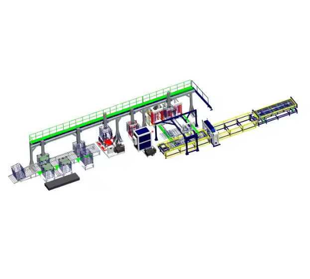 Intermediate bulk container IBC grid Cage Frame jalur produksi otomatis,ibc steel frame untuk tangki ibc