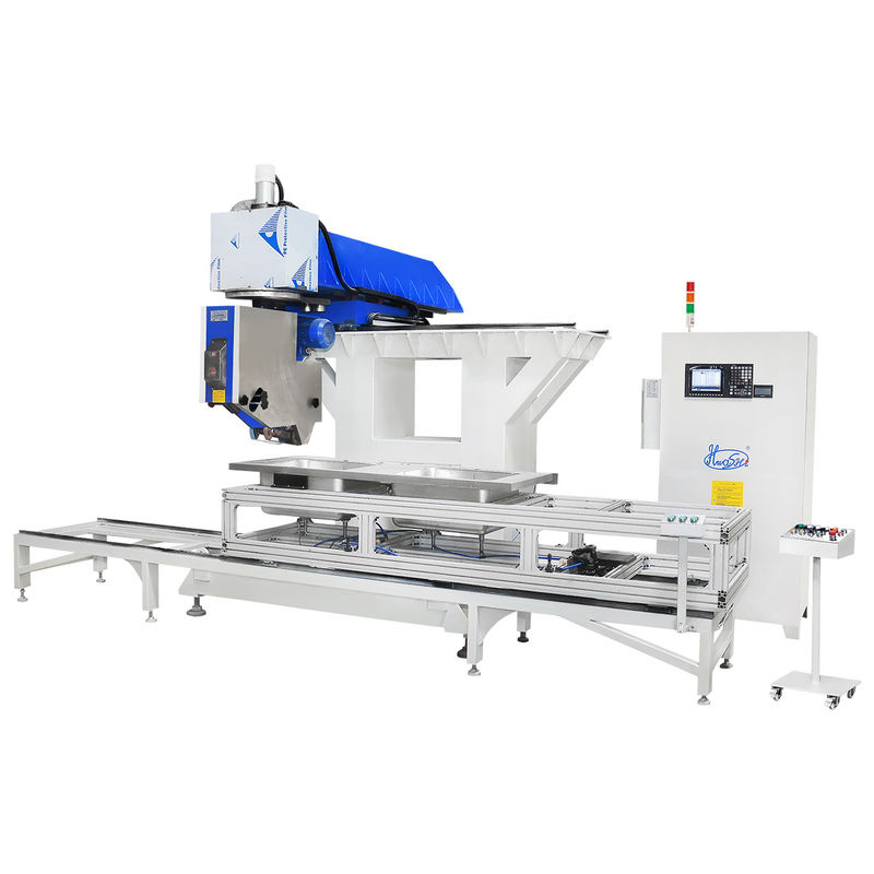 Hwashi Inox SS304 Dapur Mesin Pengelasan Seam Double Sink dan CNC Stainless Steel Sink Polishing Machine Grinder