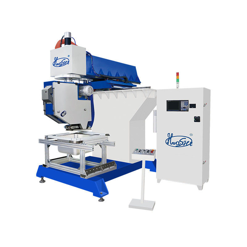 Hwashi Inox SS304 Dapur Mesin Pengelasan Seam Double Sink dan CNC Stainless Steel Sink Polishing Machine Grinder