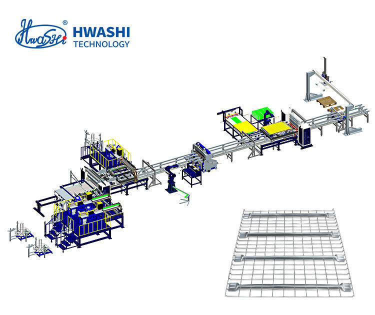 Mesin Produksi Otomatis IBC Cage dengan Berat 2000kg Operasi Kontinu 24/7 dan 80 Kandang Per Jam