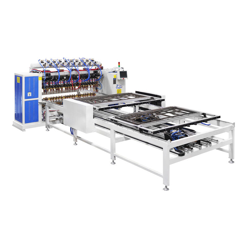 Hwashi PLC Control 380V 2-Phase Door Panel Multi Head Spot Welding Machine dengan Ketebalan Pengelasan 3+3mm