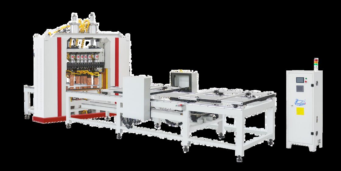 Mesin Pengelasan Wire Mesh Jenis Cantilever dengan Panjang Pengelasan Efektif 3000mm dan Feeder Lembar Ganda dengan 20 Set Kepala Pengelasan