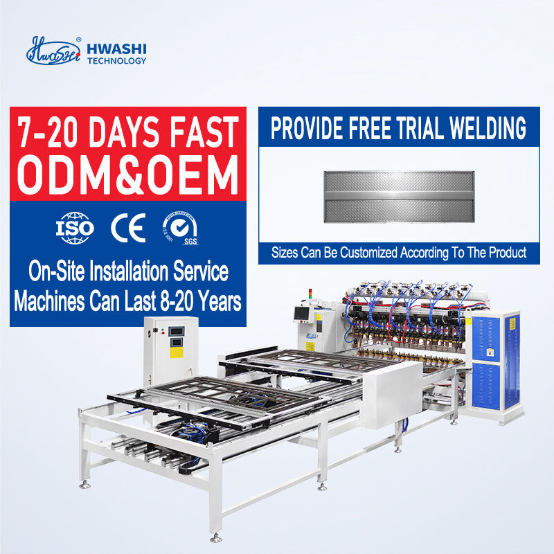 PLC Control 380V 2-Phase Multi Head Spot Welding Machine untuk panel pintu dengan ketebalan las 3+3mm