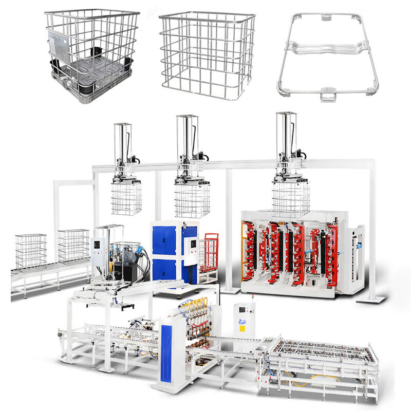 Efisiensi Bending 20-25sec IBC Tote Cage Mesin Pengelasan Tegangan 380V Dioptimalkan sesuai dengan kebutuhan produk Anda