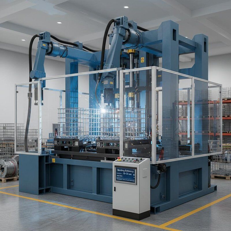 Efisiensi Bending 20-25sec IBC Tote Cage Mesin Pengelasan Tegangan 380V Dioptimalkan sesuai dengan kebutuhan produk Anda