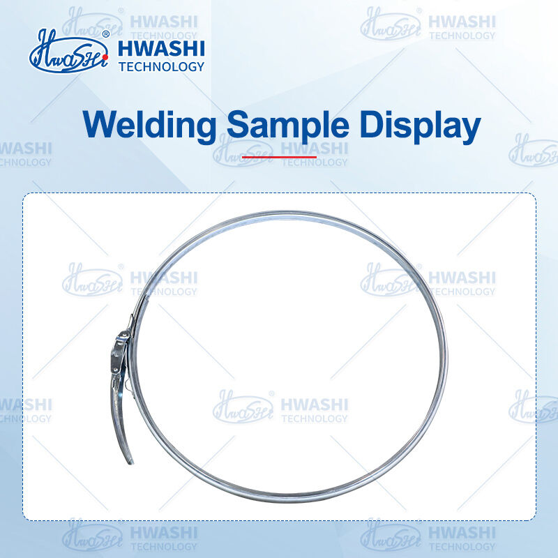Hwashi MFDC Double-Head Spot Welder untuk Barrel Hoop Lock Clips.