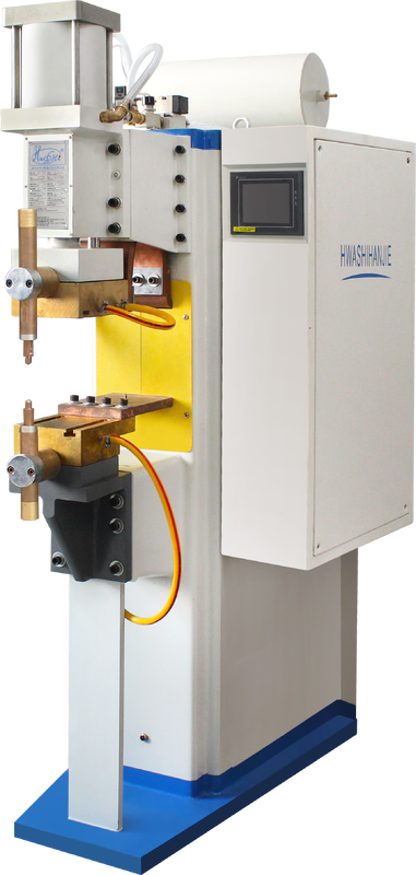 Hwashi WL-SP-150k Pneumatic Spot Welding Machine Single Head Mesh Welder 950x490x1680mm CE/CCC/ISO Sertifikasi dengan Masa Pelayanan 8-10 Tahun